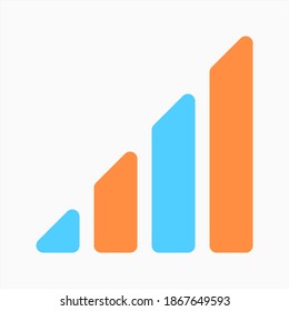 network signal icon vector for mobile phone user interface elements. suitable for any purposes. isolated illustration