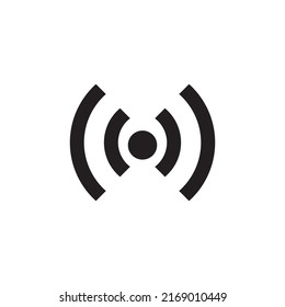 Network Signal Icon. Wireless Hotspot Connection Sign And Symbol Vector.