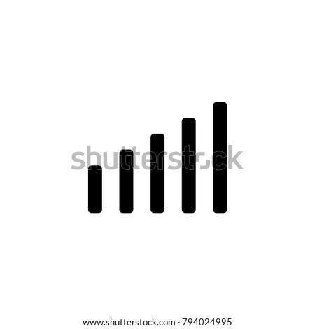 Network signal strenght icon for simple flat style ui design.