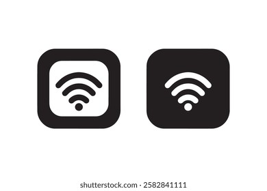 network signal vector silhouette isolated in white background