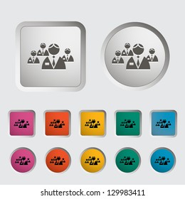 Network single icon. Vector illustration.