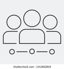 Network social community icon