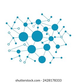 Plantilla de diseño de ilustración vectorial de icono social y de red