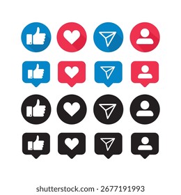 Botón de Web de iconos de red en diseño de Vector