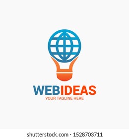 Network, social media and internet connect logotype idea. World communication. EPS 10