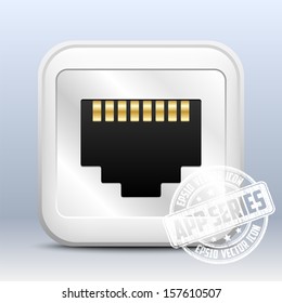 Network socket icon, app series