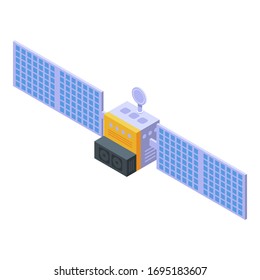 Network space satellite icon. Isometric of network space satellite vector icon for web design isolated on white background