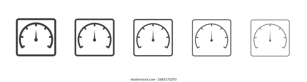 Network speed test icon outline ilustration vector symbol