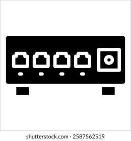 Network Switch Icon Element For Design