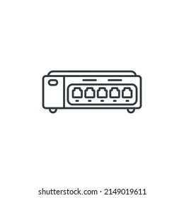 Network Switch icon, vector illustration