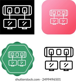 Network Switch Unique Vector Icon Illustration