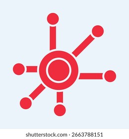 Network symbol trendy artwork useful vector Illustration red design stunning colorful background.eps