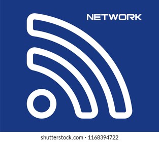 NETWORK SYMBOL VECTOR ICON 