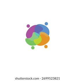 Network team community support logo design
