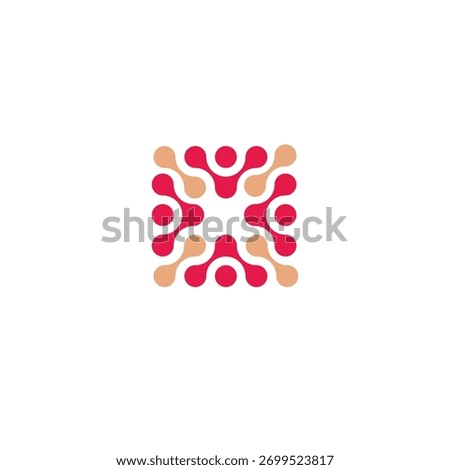 Network team community support logo design
