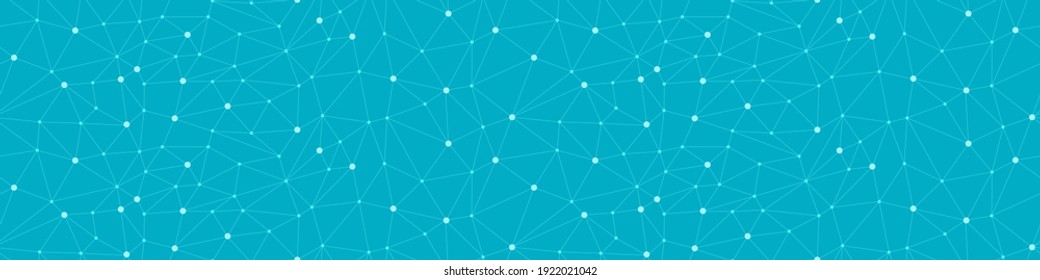 Network Technolgy Background. Social Media Concept. Seamless Pattern With Connected Dots. Vector Illustration.