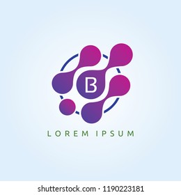 Network Technology B Letter Logo