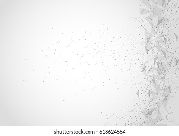 Network technology communication background. Vector Illustration