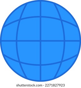 Network technology icon with blue outline style. Concept, digital, data, abstract, network, internet, tech. Vector Illustration