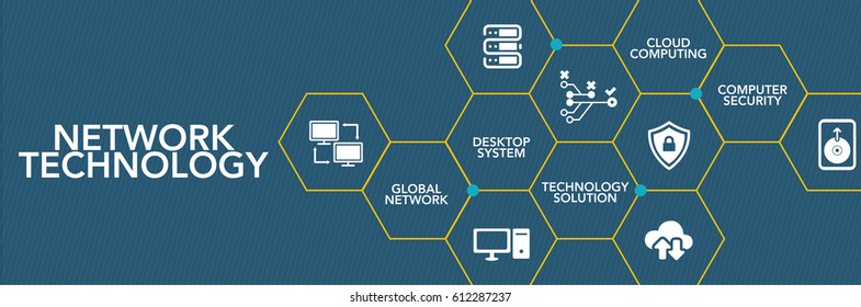 Network Technology Icon Concept