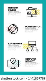 NETWORK TECHNOLOGY AND ILLUSTRATION ICON CONCEPT
