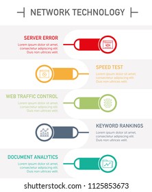 Network Technology Infographic Icons