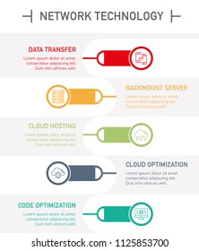 Network Technology Infographic Icons