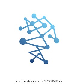 network and technology logo illustration