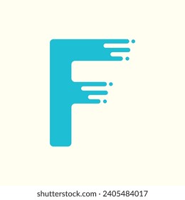 Network Technology and Science Logo Letter F