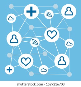 Network technology vector graphic design