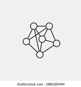 network technology vector icon networking