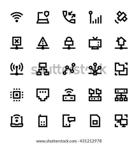 Network Technology Vector Icons 1