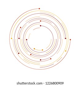 Network template. Digital background with connections circle.Abstract network connection. icon logo design. Vector Illustration