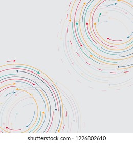 Network template. Digital background with connections circle.Abstract network connection. icon logo design. Vector Illustration