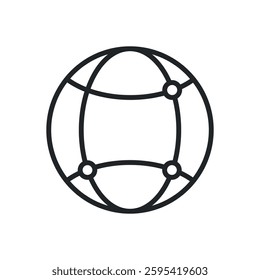 Network thin line icons. Perfect pixel on transparent background