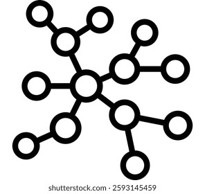 Network Topology Glyph Icon Design For Personal nad Commercial Use