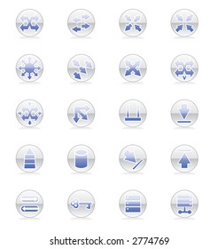 Network Topology Icon Set (Vector)