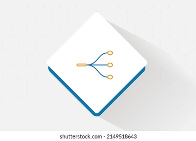 Network topology icon vector design