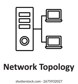 network topology Vector Icon which can easily modify or edit

