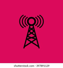 Network Tower Icon. Eps-10.