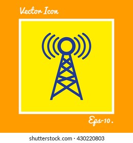 Network Tower Icon. Eps-10.