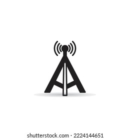 network tower icon on white background