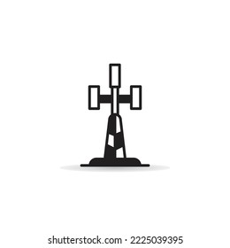 network tower icon on white background