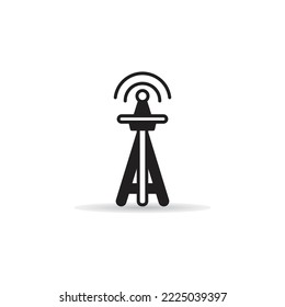 network tower icon on white background