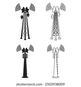 Network tower icon,vector illustration simple design.
