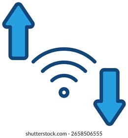 Network Traffic Icon Element For Design
