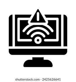 network troubles repair computer glyph icon vector. network troubles repair computer sign. isolated symbol illustration