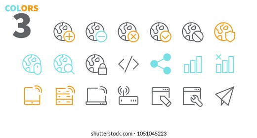 Network UI Pixel Perfect Well-crafted Vector Thin Line Icons 48x48 Ready for 24x24 Grid. Part 2-5