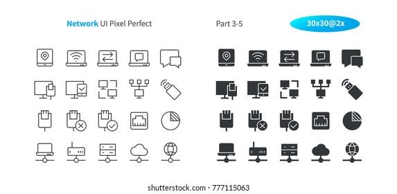 Network UI Pixel Perfect Well-crafted Vector Thin Line And Solid Icons 30 2x Grid for Web Graphics and Apps. Simple Minimal Pictogram Part 3-5