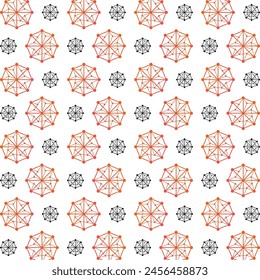 Red poco común moda multicolor patrón de repetición diseño de Ilustración vectorial